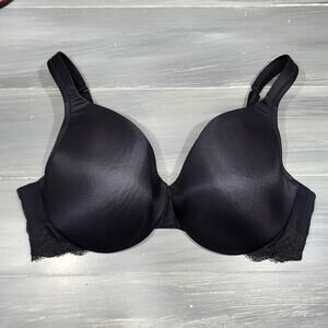 Cacique Bra 44C Lightly Lined Underwire‎ Black